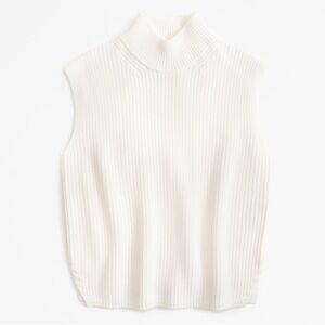 Abercrombie & Fitch Sleeveless Turtleneck Sweater